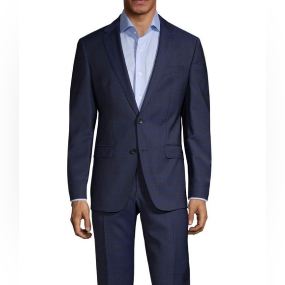 Boss [Hugo Boss] Lanificio Biella Tesse Elegant Blue Sport Coat 42R